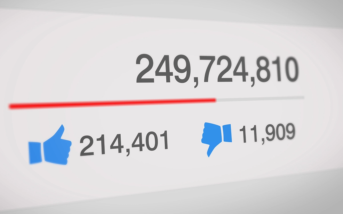 Wachstumsdiagramm eines YouTube-Kanals